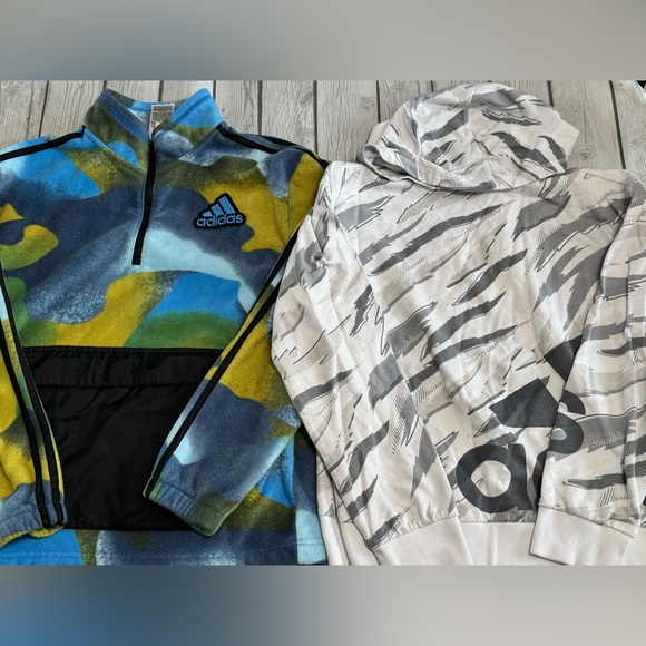 Adidas Boys Size 18/20 Hoodie & Fleece Bundle – Excellent Condition - Picture 1 of 8